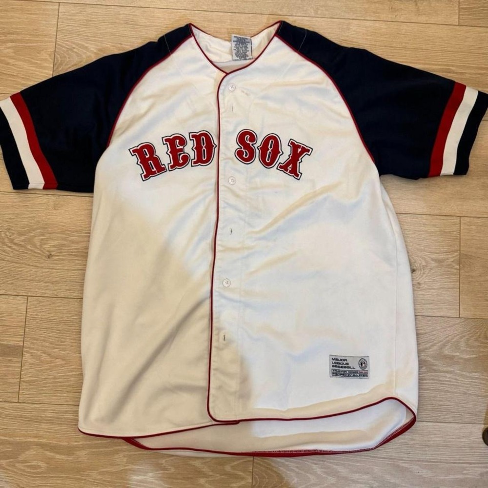 MLB Boston Red Sox Curt Schilling 38 True Fan Jersey White Mens XL